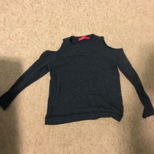 Open shoulder sweater